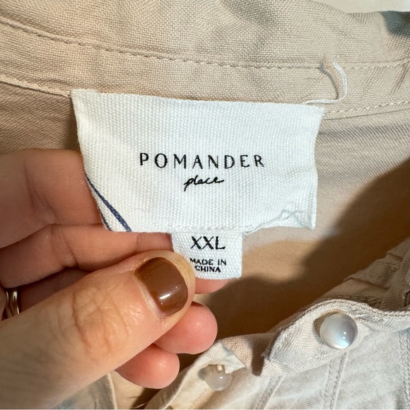 Pomander Place Polly Dress in Tan XXL - Picture 13 of 15